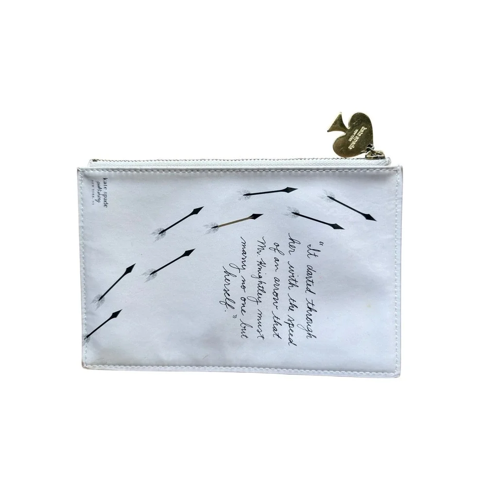 Booklover Kate Spade Makeup‎ Bag Jane Austen Rare Emma Book Clutch Makeup Trendy